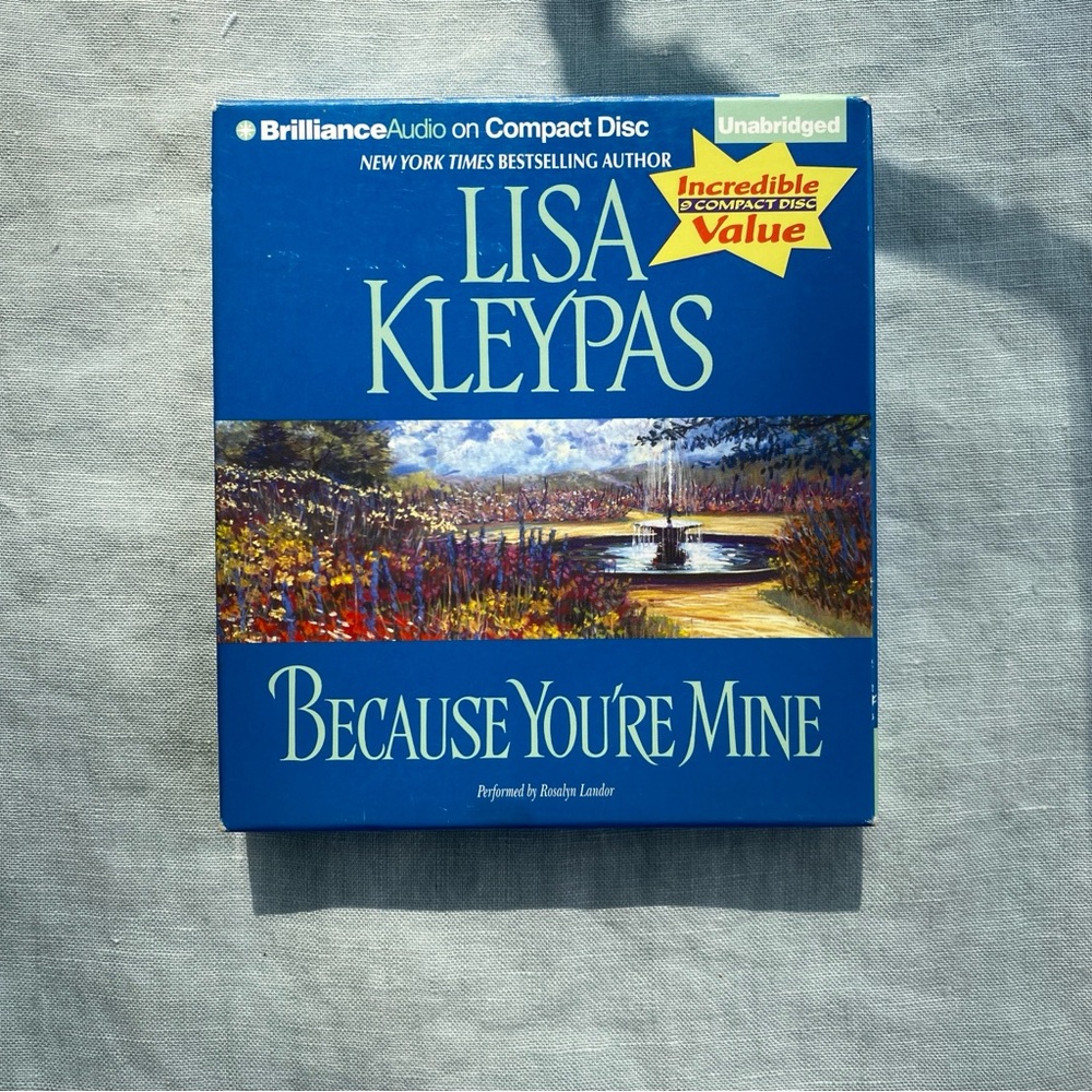 Lisa Kleypas Because You're Mine 9 discs unabridged audiobook CD